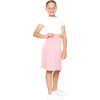 image:imageSTRETCH IS COMFORT Girls Kneelength Aline Skirt Builtin Shorts or Leggings  95 rayon 5 spandex skirts for girls girls skirts khaki skirt school uniform for girls uniform skirts for girls skortsLight Pink