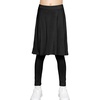 image:imageSTRETCH IS COMFORT Girls Kneelength Aline Skirt Builtin Shorts or Leggings  95 rayon 5 spandex skirts for girls girls skirts khaki skirt school uniform for girls uniform skirts for girls skortsBlack