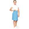 image:imageSTRETCH IS COMFORT Girls Kneelength Aline Skirt Builtin Shorts or Leggings  95 rayon 5 spandex skirts for girls girls skirts khaki skirt school uniform for girls uniform skirts for girls skortsSky Blue