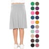 image:imageSTRETCH IS COMFORT Girls Kneelength Aline Skirt Builtin Shorts or Leggings  95 rayon 5 spandex skirts for girls girls skirts khaki skirt school uniform for girls uniform skirts for girls skortsHeather Gray