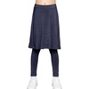 image:imageSTRETCH IS COMFORT Girls Kneelength Aline Skirt Builtin Shorts or Leggings  95 rayon 5 spandex skirts for girls girls skirts khaki skirt school uniform for girls uniform skirts for girls skortsNavy Blue