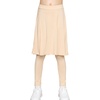 image:imageSTRETCH IS COMFORT Girls Kneelength Aline Skirt Builtin Shorts or Leggings  95 rayon 5 spandex skirts for girls girls skirts khaki skirt school uniform for girls uniform skirts for girls skortsBeige