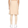 image:imageSTRETCH IS COMFORT Girls Kneelength Aline Skirt Builtin Shorts or Leggings  95 rayon 5 spandex skirts for girls girls skirts khaki skirt school uniform for girls uniform skirts for girls skortsBeige
