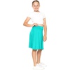 image:imageSTRETCH IS COMFORT Girls Kneelength Aline Skirt Builtin Shorts or Leggings  95 rayon 5 spandex skirts for girls girls skirts khaki skirt school uniform for girls uniform skirts for girls skortsTurquoise