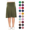 image:imageSTRETCH IS COMFORT Girls Kneelength Aline Skirt Builtin Shorts or Leggings  95 rayon 5 spandex skirts for girls girls skirts khaki skirt school uniform for girls uniform skirts for girls skortsOlive Green