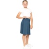 image:imageSTRETCH IS COMFORT Girls Kneelength Aline Skirt Builtin Shorts or Leggings  95 rayon 5 spandex skirts for girls girls skirts khaki skirt school uniform for girls uniform skirts for girls skortsTeal