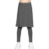 image:imageSTRETCH IS COMFORT Girls Kneelength Aline Skirt Builtin Shorts or Leggings  95 rayon 5 spandex skirts for girls girls skirts khaki skirt school uniform for girls uniform skirts for girls skortsCharcoal Gray