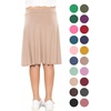 image:imageSTRETCH IS COMFORT Girls Kneelength Aline Skirt Builtin Shorts or Leggings  95 rayon 5 spandex skirts for girls girls skirts khaki skirt school uniform for girls uniform skirts for girls skortsBeige