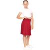 image:imageSTRETCH IS COMFORT Girls Kneelength Aline Skirt Builtin Shorts or Leggings  95 rayon 5 spandex skirts for girls girls skirts khaki skirt school uniform for girls uniform skirts for girls skortsRed