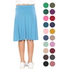 image:imageSTRETCH IS COMFORT Girls Kneelength Aline Skirt Builtin Shorts or Leggings  95 rayon 5 spandex skirts for girls girls skirts khaki skirt school uniform for girls uniform skirts for girls skortsSky Blue
