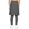 image:imageSTRETCH IS COMFORT Girls Kneelength Aline Skirt Builtin Shorts or Leggings  95 rayon 5 spandex skirts for girls girls skirts khaki skirt school uniform for girls uniform skirts for girls skortsCharcoal Gray