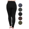 image:imageSTRETCH IS COMFORT Womens Plus Size Knee amp Full Length Cotton Leggings  XLarge  7XBlack Pants WPockets