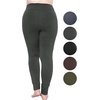 image:imageSTRETCH IS COMFORT Womens Plus Size Knee amp Full Length Cotton Leggings  XLarge  7XCharcoal Gray Pants WPockets
