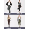 image:imageSTRETCH IS COMFORT Womens Plus Size Knee amp Full Length Cotton Leggings  XLarge  7XCharcoal Gray Pants WPockets