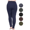 image:imageSTRETCH IS COMFORT Womens Plus Size Knee amp Full Length Cotton Leggings  XLarge  7XNavy Blue Pants WPockets