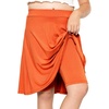 image:imageSTRETCH IS COMFORT Girls Kneelength Aline Skirt Builtin Shorts or Leggings  95 rayon 5 spandex skirts for girls girls skirts khaki skirt school uniform for girls uniform skirts for girls skortsOrange