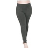 image:imageSTRETCH IS COMFORT Womens Plus Size Knee amp Full Length Cotton Leggings  XLarge  7XCharcoal Gray Pants WPockets