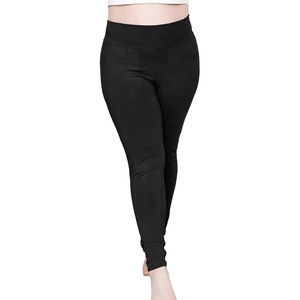 image:imageSTRETCH IS COMFORT Womens Plus Size Knee amp Full Length Cotton Leggings  XLarge  7XBlack Pants WPockets