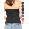 image:imageSTRETCH IS COMFORT Tube Tops for Women  Cotton Tops  Bandeau Top Long Length Mid and Cropped Length Plus Size  XS 5XBlack