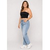 image:imageSTRETCH IS COMFORT Tube Tops for Women  Cotton Tops  Bandeau Top Long Length Mid and Cropped Length Plus Size  XS 5XBlack