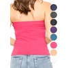 image:imageSTRETCH IS COMFORT Tube Tops for Women  Cotton Tops  Bandeau Top Long Length Mid and Cropped Length Plus Size  XS 5XHot Pink