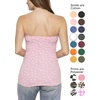 image:imageSTRETCH IS COMFORT Tube Tops for Women  Cotton Tops  Bandeau Top Long Length Mid and Cropped Length Plus Size  XS 5XPink Daisies