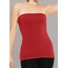 image:imageSTRETCH IS COMFORT Tube Tops for Women  Cotton Tops  Bandeau Top Long Length Mid and Cropped Length Plus Size  XS 5XRed