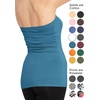 image:imageSTRETCH IS COMFORT Tube Tops for Women  Cotton Tops  Bandeau Top Long Length Mid and Cropped Length Plus Size  XS 5XTeal
