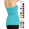 image:imageSTRETCH IS COMFORT Tube Tops for Women  Cotton Tops  Bandeau Top Long Length Mid and Cropped Length Plus Size  XS 5XTurquoise