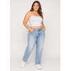 image:imageSTRETCH IS COMFORT Tube Tops for Women  Cotton Tops  Bandeau Top Long Length Mid and Cropped Length Plus Size  XS 5XWhite