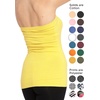 image:imageSTRETCH IS COMFORT Tube Tops for Women  Cotton Tops  Bandeau Top Long Length Mid and Cropped Length Plus Size  XS 5XYellow