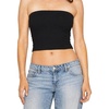 image:imageSTRETCH IS COMFORT Tube Tops for Women  Cotton Tops  Bandeau Top Long Length Mid and Cropped Length Plus Size  XS 5XBlack