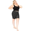 image:imageSTRETCH IS COMFORT Cotton Biker Shorts Women Black Shorts and Capris 1X10X  Solids 95 cotton 5 spandex prints 95 polyester 5 spandex running shorts workout shorts women womens athletic shortsBlack Cheetah