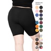 image:imageSTRETCH IS COMFORT Cotton Biker Shorts Women Black Shorts and Capris 1X10X  Solids 95 cotton 5 spandex prints 95 polyester 5 spandex running shorts workout shorts women womens athletic shortsBlack 2 Pack