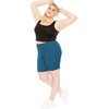 image:imageSTRETCH IS COMFORT Cotton Biker Shorts Women Black Shorts and Capris 1X10X  Solids 95 cotton 5 spandex prints 95 polyester 5 spandex running shorts workout shorts women womens athletic shortsTeal