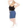 image:imageSTRETCH IS COMFORT Cotton Biker Shorts Women Black Shorts and Capris 1X10X  Solids 95 cotton 5 spandex prints 95 polyester 5 spandex running shorts workout shorts women womens athletic shortsLight Navy