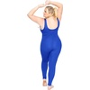 image:imageSTRETCH IS COMFORT Womens Plus Size Tank Unitard Athletic Rompers For Women  95 cotton 5 spandex round neckline sleeveless straps Uback seamless front one piece outfits for women workout romperRoyal Blue