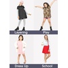 image:imageGirls Oh So Soft TShirt Dress Light Pink 16  95 polyester 5 spandex crew neck pullon style soft stretch leggings layer school play travel washable