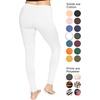 image:imageSTRETCH IS COMFORT Cotton Capri Leggings Knee Length Pants Plus Size  Soft pullon comfort lightweight summer feel ankle option casual layering cotton leggings black capris under dressesWhite