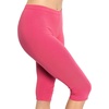 image:imageSTRETCH IS COMFORT Cotton Capri Leggings Knee Length Pants Plus Size  Soft pullon comfort lightweight summer feel ankle option casual layering cotton leggings black capris under dressesHot Pink
