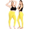 image:imageSTRETCH IS COMFORT Cotton Capri Leggings Knee Length Pants Plus Size  Soft pullon comfort lightweight summer feel ankle option casual layering cotton leggings black capris under dressesYellow