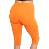 image:imageSTRETCH IS COMFORT Cotton Capri Leggings Knee Length Pants Plus Size  Soft pullon comfort lightweight summer feel ankle option casual layering cotton leggings black capris under dressesOrange