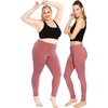 image:imageSTRETCH IS COMFORT Cotton Capri Leggings Knee Length Pants Plus Size  Soft pullon comfort lightweight summer feel ankle option casual layering cotton leggings black capris under dressesDark Mauve