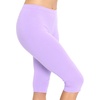 image:imageSTRETCH IS COMFORT Cotton Capri Leggings Knee Length Pants Plus Size  Soft pullon comfort lightweight summer feel ankle option casual layering cotton leggings black capris under dressesLavender