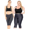 image:imageSTRETCH IS COMFORT Cotton Capri Leggings Knee Length Pants Plus Size  Soft pullon comfort lightweight summer feel ankle option casual layering cotton leggings black capris under dressesDenim Blue