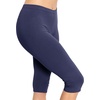 image:imageSTRETCH IS COMFORT Cotton Capri Leggings Knee Length Pants Plus Size  Soft pullon comfort lightweight summer feel ankle option casual layering cotton leggings black capris under dressesNavy Blue