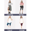 image:imageSTRETCH IS COMFORT Cotton Capri Leggings Knee Length Pants Plus Size  Soft pullon comfort lightweight summer feel ankle option casual layering cotton leggings black capris under dressesAlmond