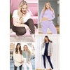 image:imageSTRETCH IS COMFORT Cotton Capri Leggings Knee Length Pants Plus Size  Soft pullon comfort lightweight summer feel ankle option casual layering cotton leggings black capris under dressesFleece White