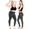 image:imageSTRETCH IS COMFORT Cotton Capri Leggings Knee Length Pants Plus Size  Soft pullon comfort lightweight summer feel ankle option casual layering cotton leggings black capris under dressesCharcoal Gray