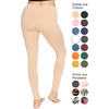 image:imageSTRETCH IS COMFORT Cotton Capri Leggings Knee Length Pants Plus Size  Soft pullon comfort lightweight summer feel ankle option casual layering cotton leggings black capris under dressesBeige